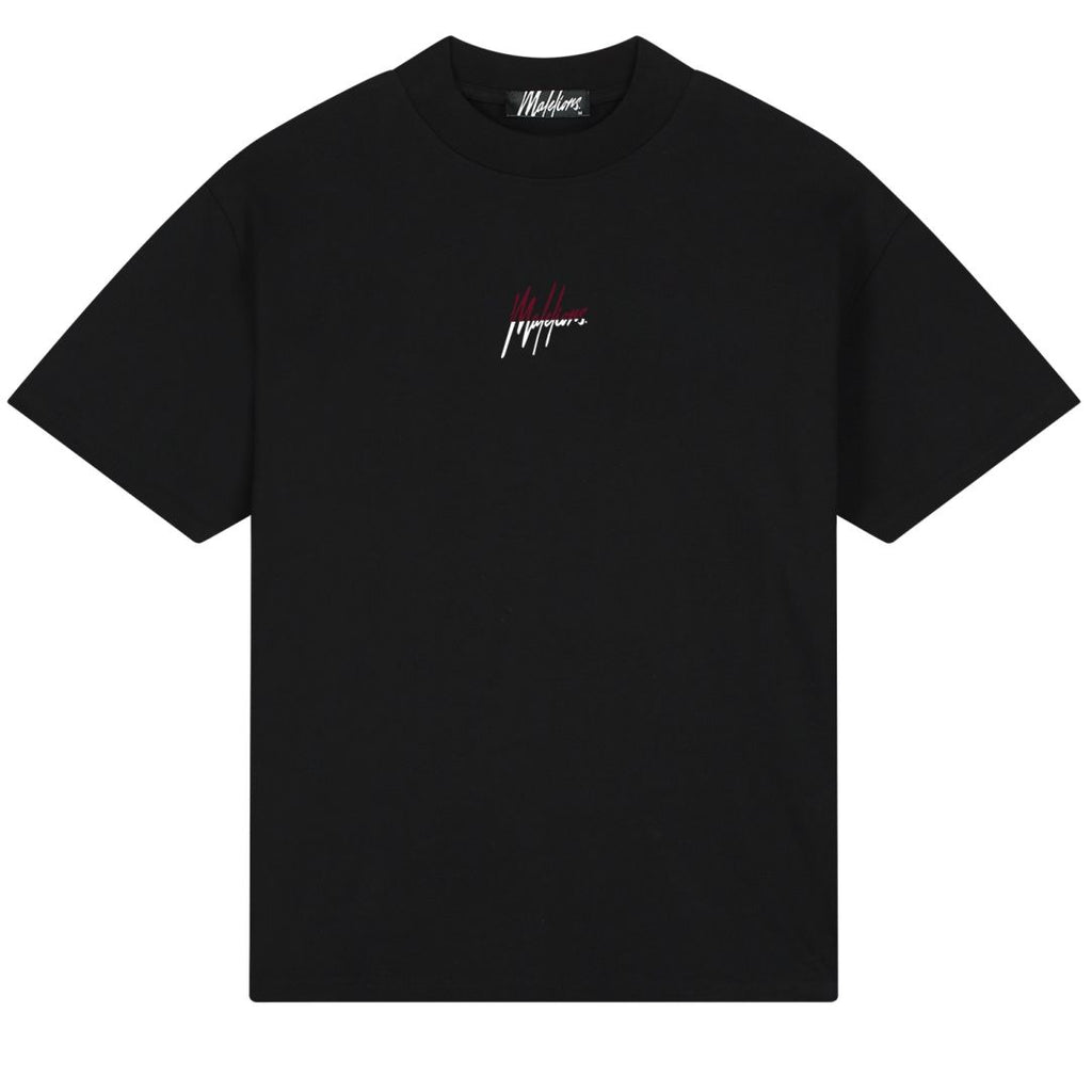 Malelions Split T-shirt Zwart