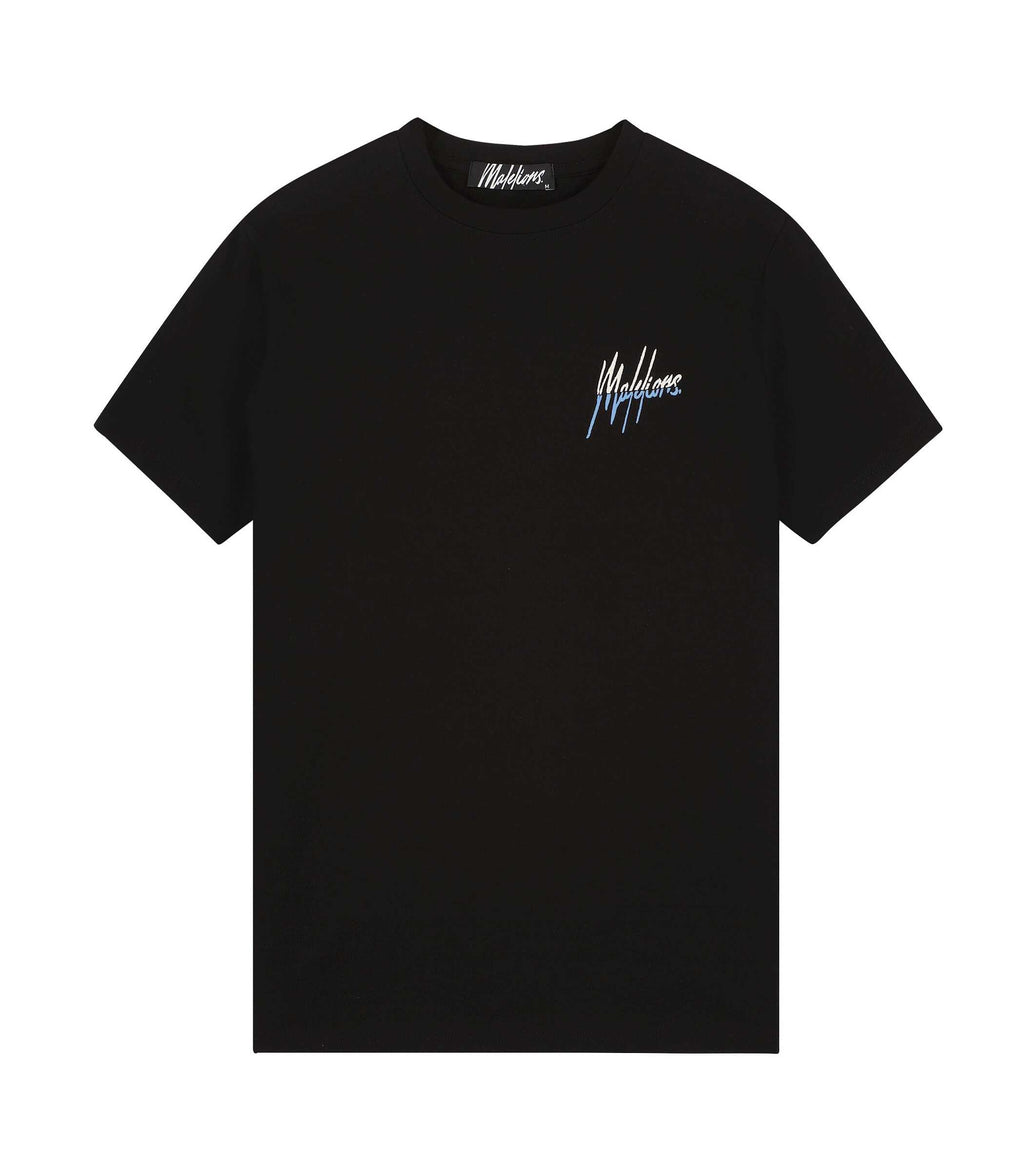 Malelions Split T-shirt Zwart