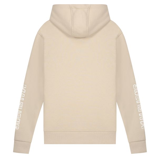 Malelions Stained Hoodie Beige