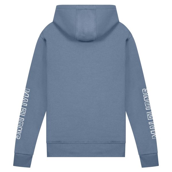 Malelions Stained Hoodie Blauw