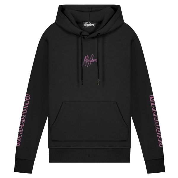 Malelions Stained Hoodie Zwart