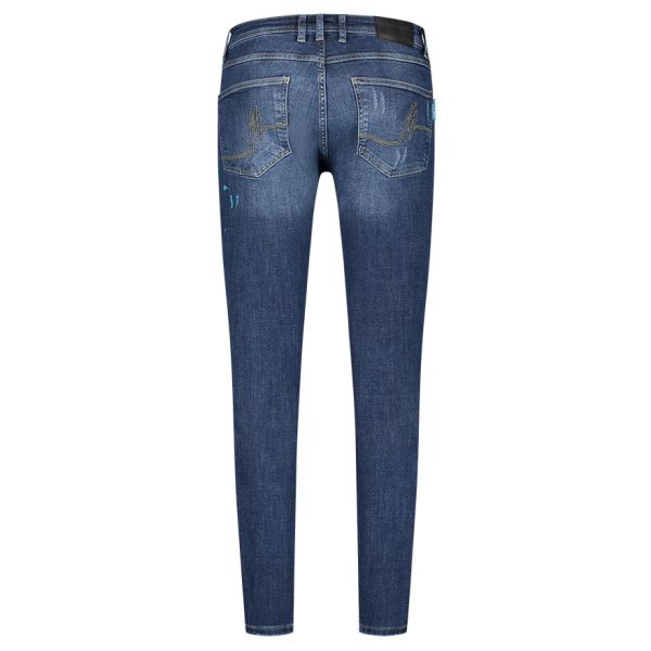 Malelions Stained Jeans Donker Blauw