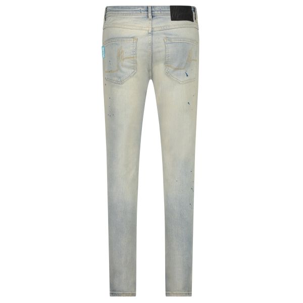 Malelions Stained Jeans Licht Blauw