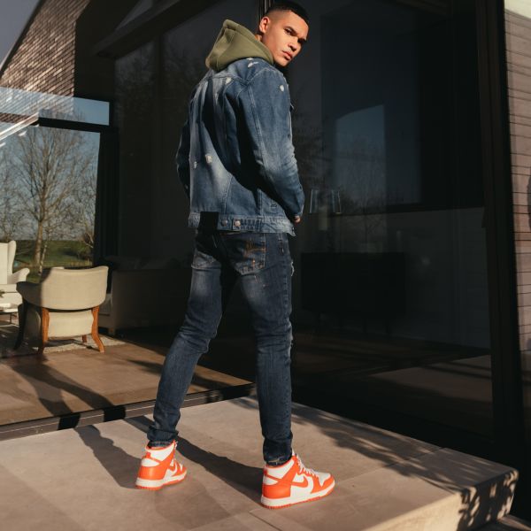 Malelions Stained Jeans Navy
