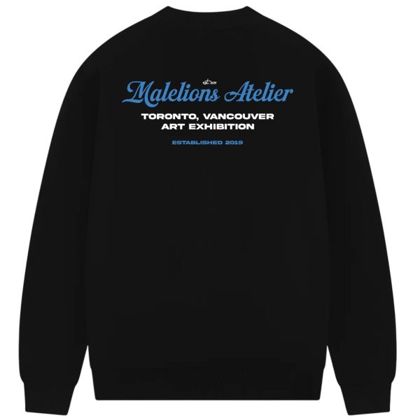 Malelions University Sweater Zwart