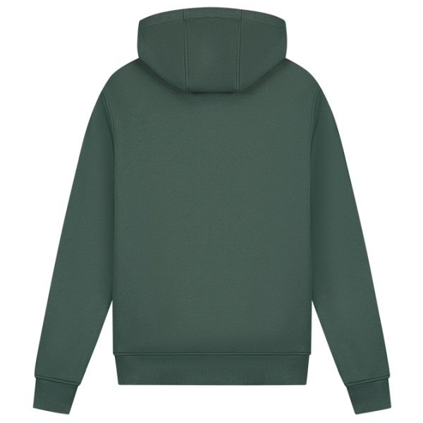 Malelions Striped Signature Hoodie Donker Groen