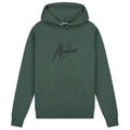 Malelions Striped Signature Hoodie Donker Groen