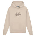 Malelions Striped Signature Hoodie Beige