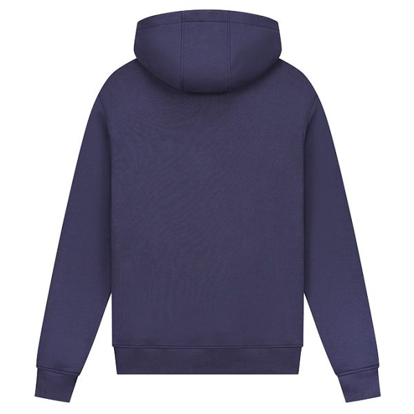 Malelions Striped Signature Hoodie Navy