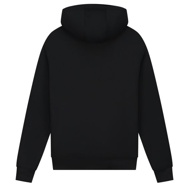 Malelions Striped Signature Hoodie Zwart