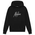 Malelions Striped Signature Hoodie Zwart