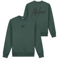 Malelions Striped Signature Sweater Donker Groen