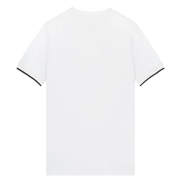 Malelions Striped T-shirt Wit