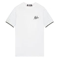 Malelions Striped T-shirt Wit