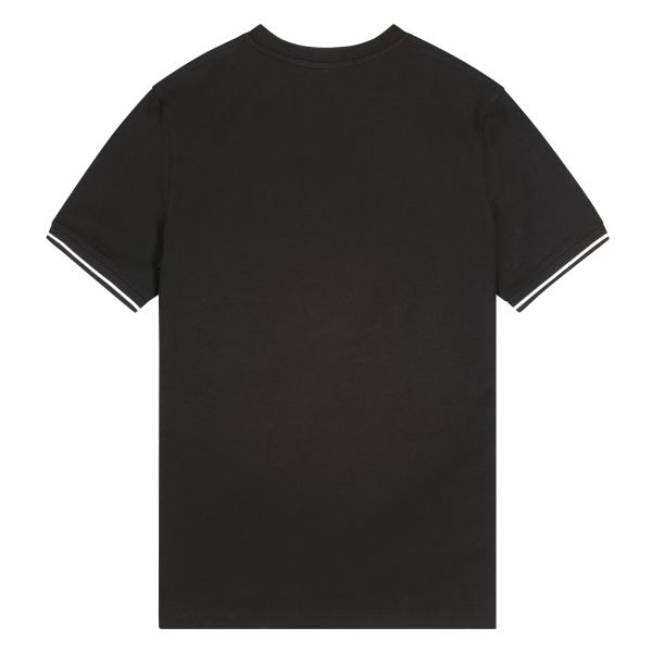 Malelions Striped T-shirt Zwart