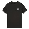 Malelions Striped T-shirt Zwart