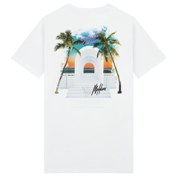 Malelions Sunset Oasis T-shirt Wit