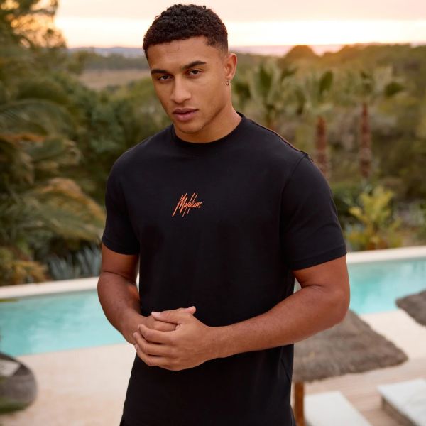 Malelions Sunset Oasis T-shirt Zwart