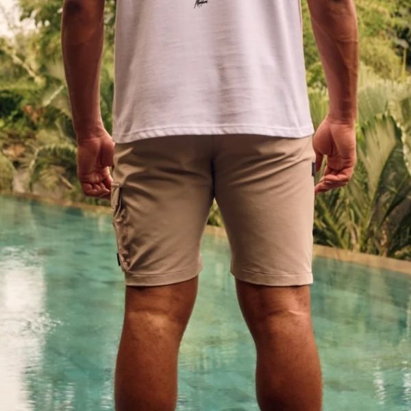 Malelions Technical Cargo Korte Broek Bruin