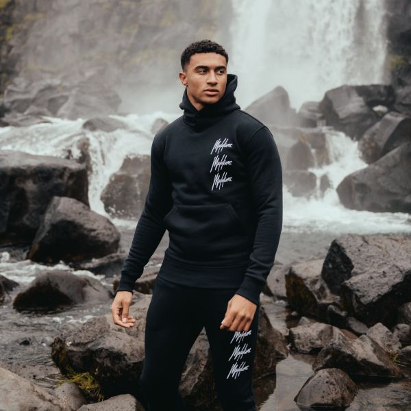 Malelions Trinal Hoodie Zwart
