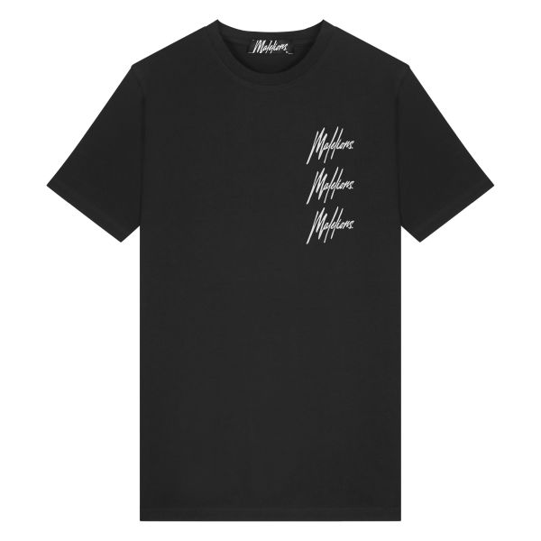Malelions Trinal T-shirt Zwart