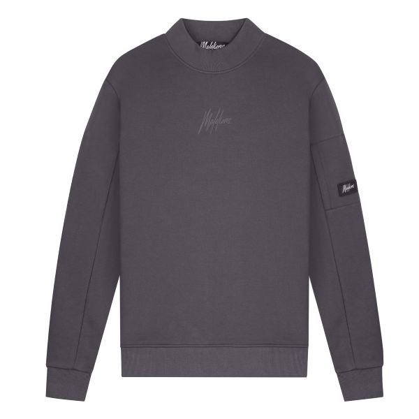 Malelions Turtle Crew Neck Sweater Grijs