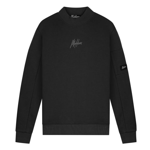 Malelions Turtle Crew Neck Sweater Zwart