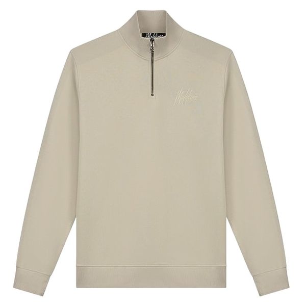 Malelions Turtle Half Zip Sweater Grijs