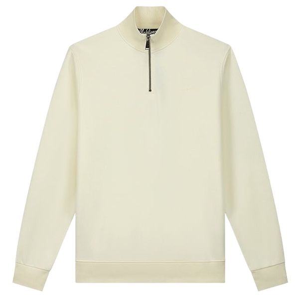 Malelions Turtle Half Zip Sweater Off White