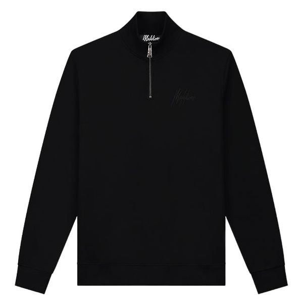 Malelions Turtle Half Zip Sweater Zwart