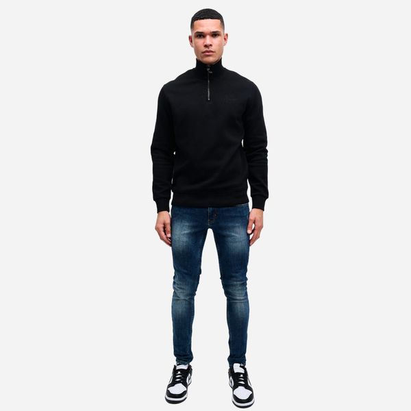 Malelions Turtle Half Zip Sweater Zwart