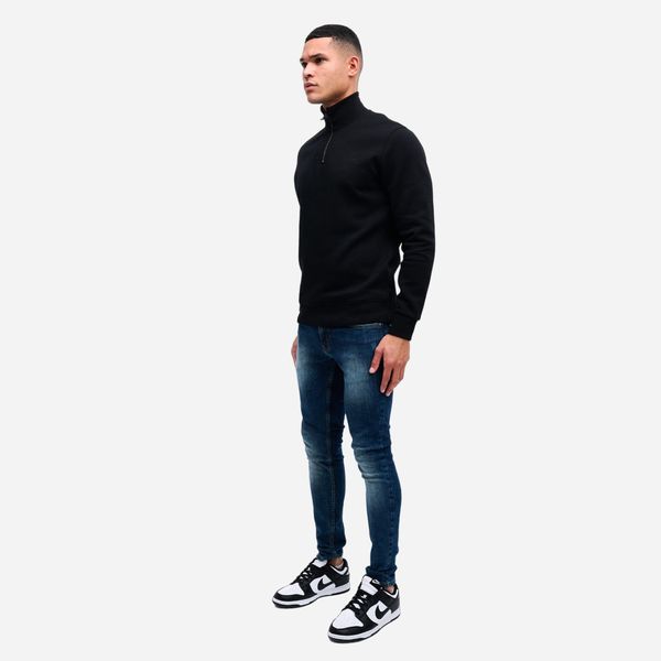 Malelions Turtle Half Zip Sweater Zwart