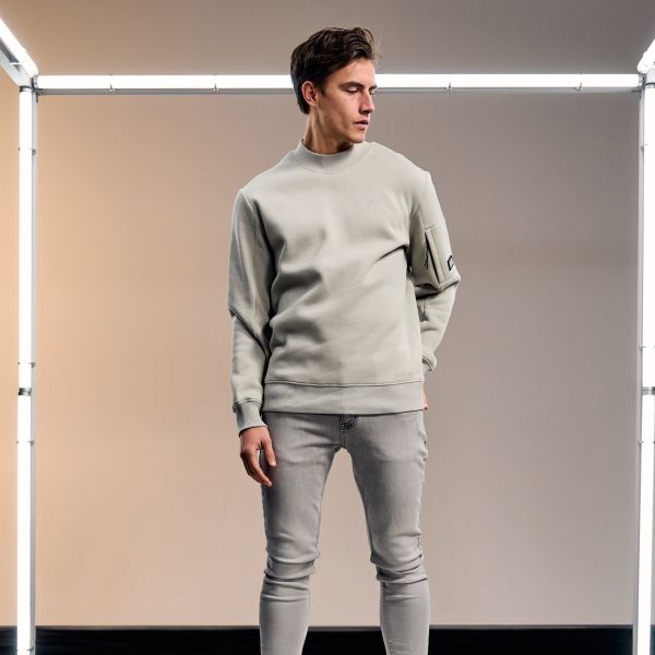 Malelions Turtle Sweater Grijs