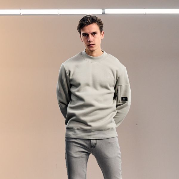Malelions Turtle Sweater Grijs