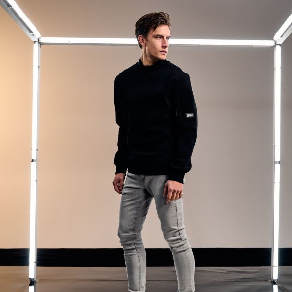 Malelions Turtle Sweater Zwart