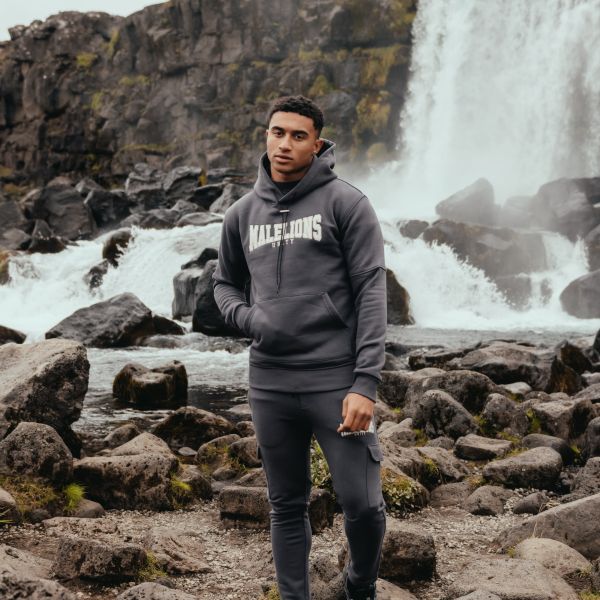 malelions unity hoodie antraciet