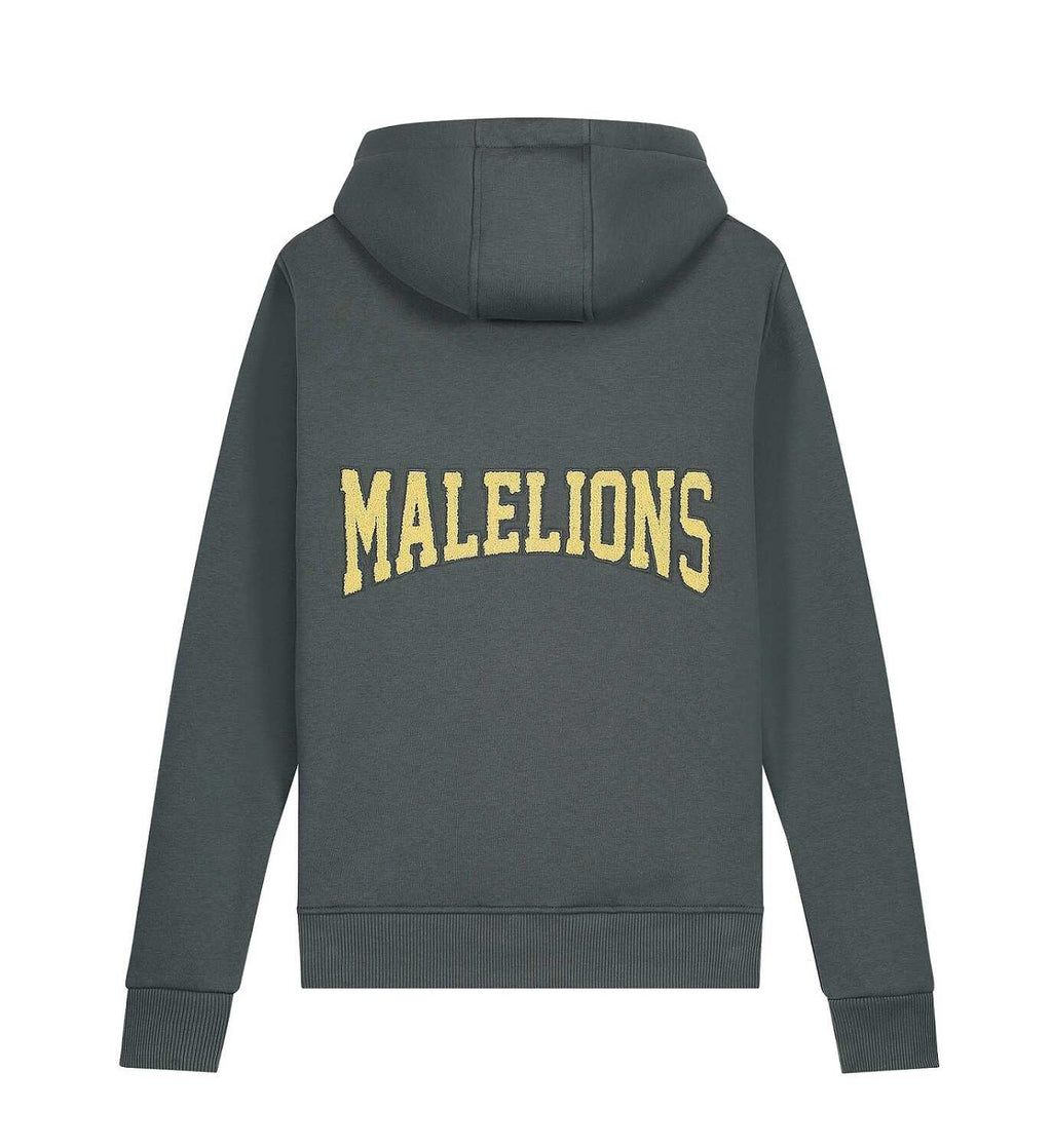 Malelions Varsity Hoodie Antraciet M1-SS22-17