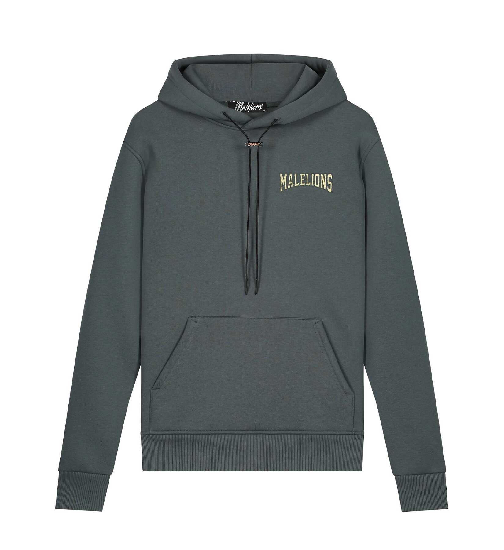Malelions Varsity Hoodie Antraciet M1-SS22-17