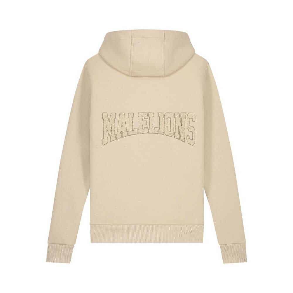 malelions varsity hoodie zand m1-ss22-17-221