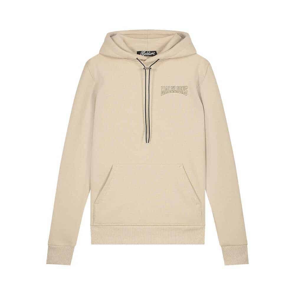 malelions varsity hoodie zand m1-ss22-17-221