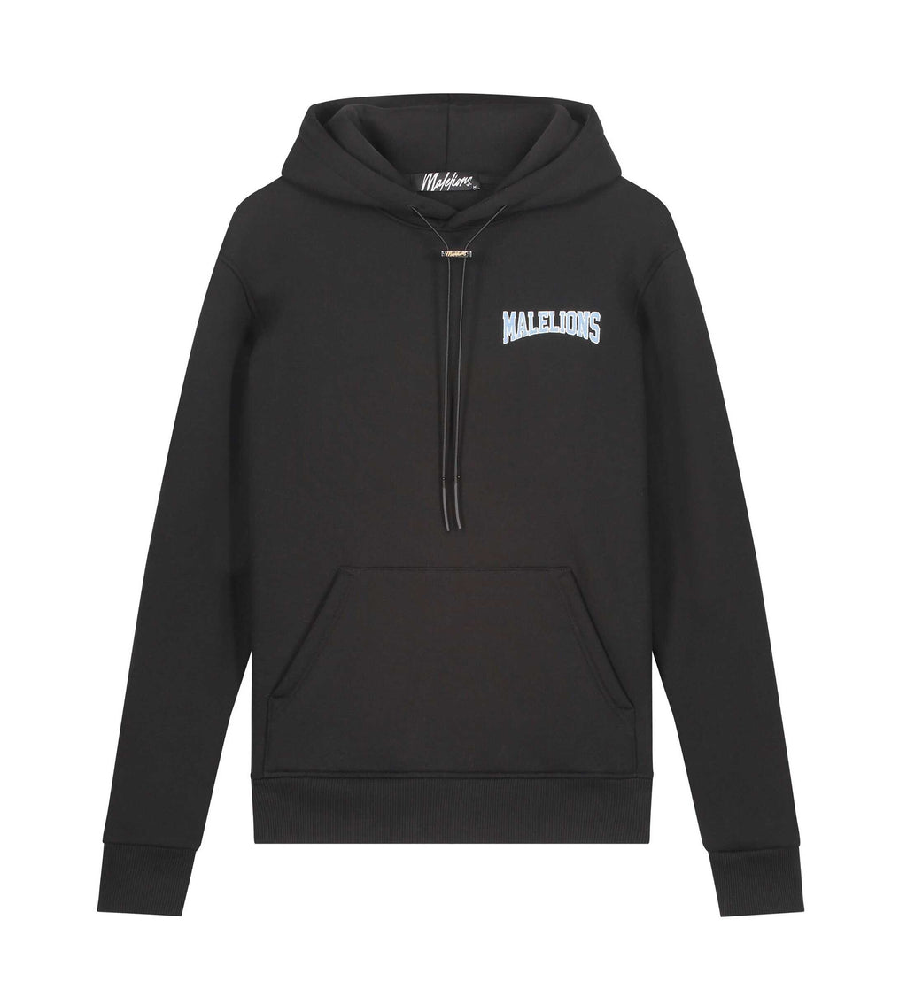 Malelions Varsity Hoodie Zwart M1-SS22-17
