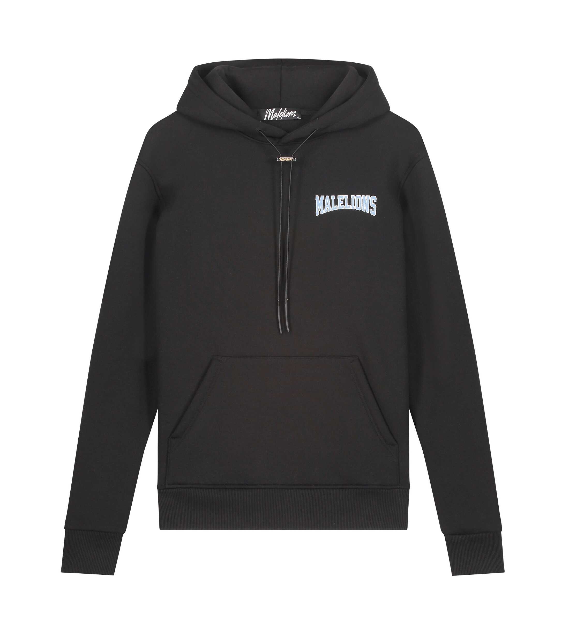 Malelions Varsity Hoodie Zwart M1-SS22-17