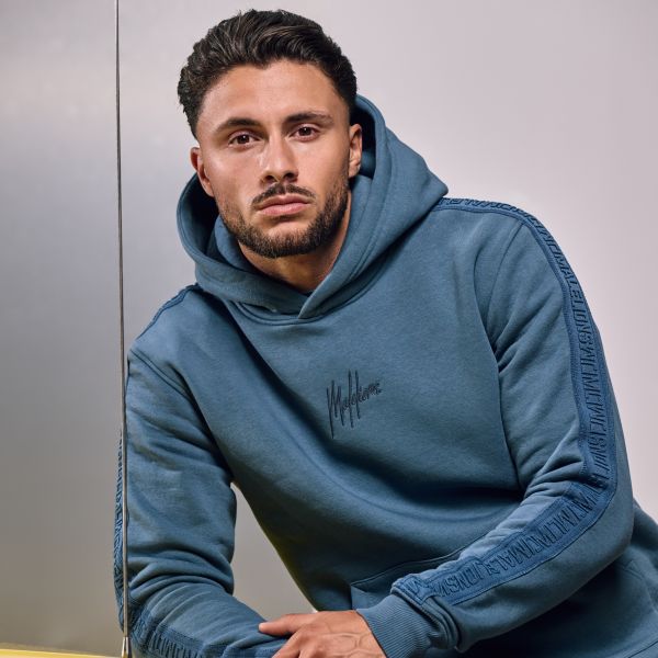 Malelions Venetian Hoodie Blauw