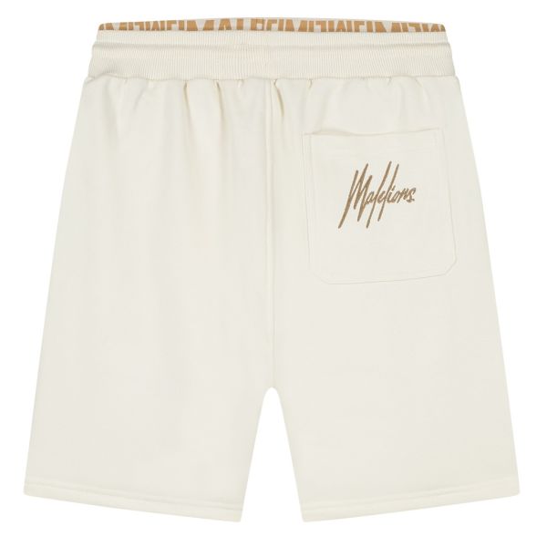 Malelions Venetian Korte Broek Off White