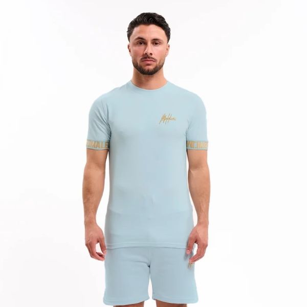 Malelions Venetian T-shirt Licht Blauw