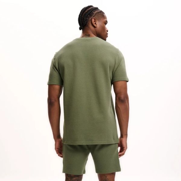Malelions Signature Waffle T-shirt Groen