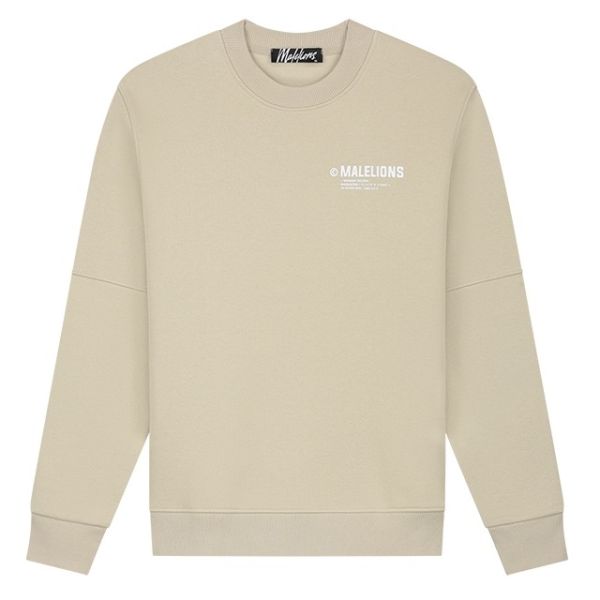 Malelions Workshop Sweater Beige
