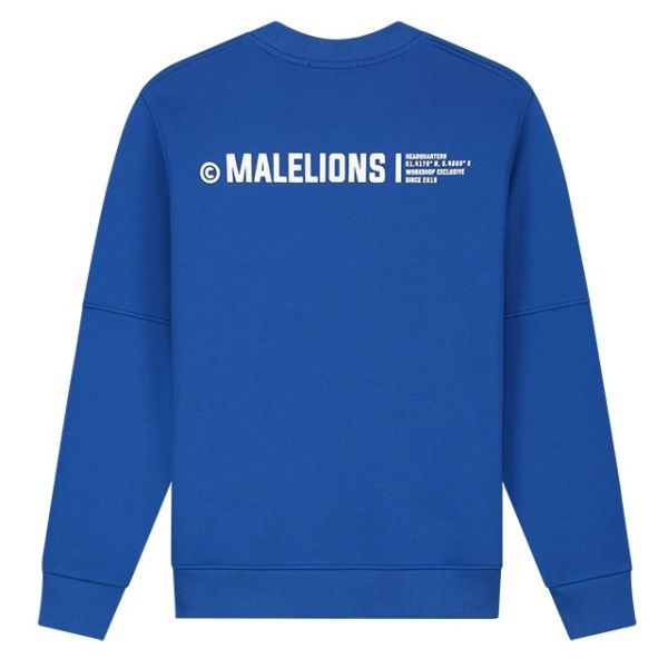 Malelions Workshop Sweater Blauw