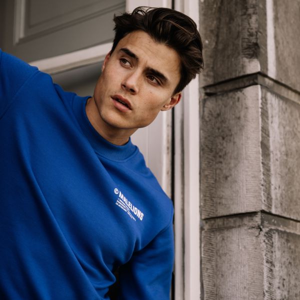 Malelions Workshop Sweater Blauw