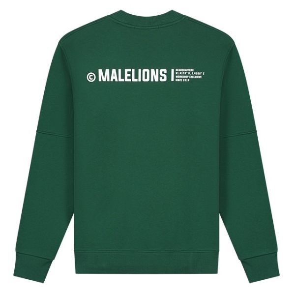Malelions Workshop Sweater Donker Groen